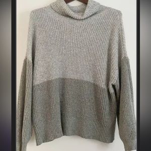 Colorblock turtleneck